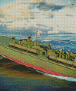 Green Patrol Torpedo Boat Pt 109 Diamond Paintings