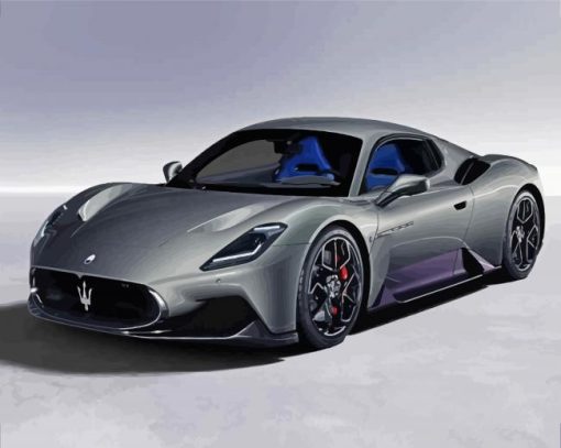 Grey MC20 Maserati Diamond Paintings