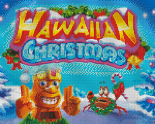 Hawaiian Christmas Poster Diamond Paintings