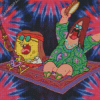 Hippie SpongeBob Stoner Diamond Painting