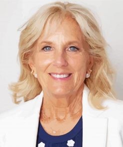 Jill Biden Smiling Diamond Painting