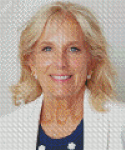 Jill Biden Smiling Diamond Painting