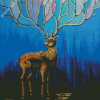 Magic Gold Deer Art Diamond Painting