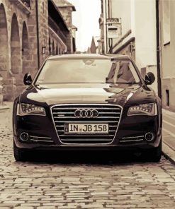 Monochrome Audi A8 Diamond Painting