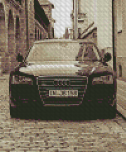 Monochrome Audi A8 Diamond Painting