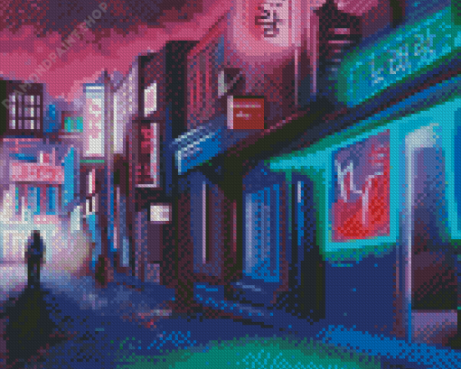 Neon Korea Night Diamond Paintings