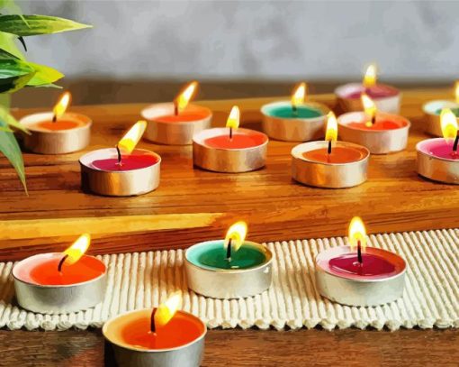 Scented Tea Light Candles Diamond Paintings