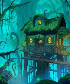 Swamp Wizards Cottage Diamond Paintings