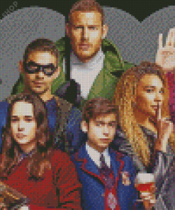 The Umbrella Academy Characters Diamond Painting