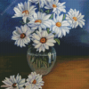 White Daisy In A Vase Diamond Paintings