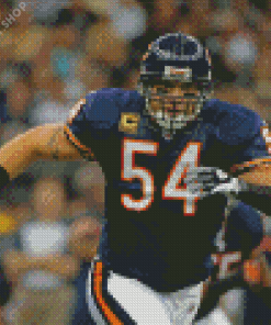 American Football Player Brian Urlacher Diamond Painting