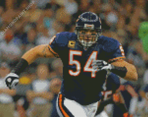 American Football Player Brian Urlacher Diamond Painting