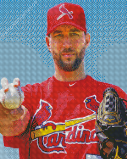 American Professional Baseballer Adam Wainwright Diamond Painting