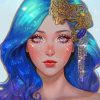 Aquarius Girl sign Diamond Painting