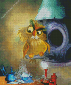 Archimedes From Sword And The Stone Diamond Painting