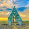 Arctic Henge Sunset Diamond Painting