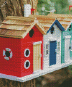 Bird Houses Diamond Painting