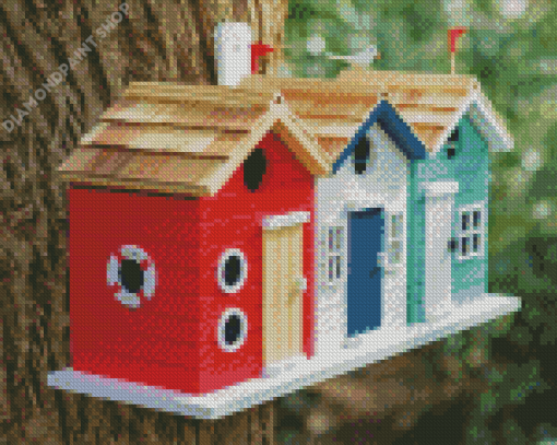 Bird Houses Diamond Painting