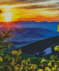 Blue Ridge Mountains Diamond Painting