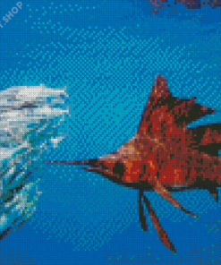 Brown Sailfish Diamond Painting