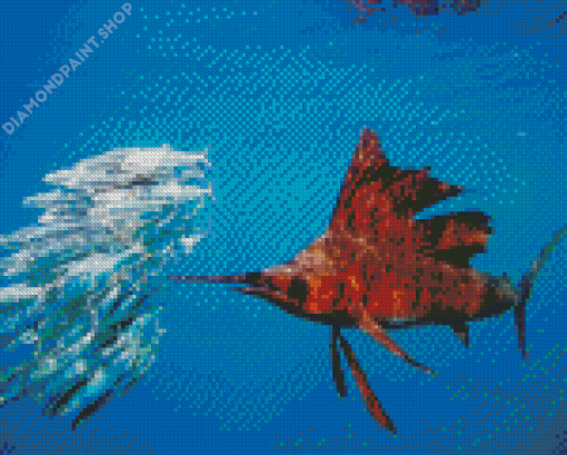 Brown Sailfish Diamond Painting