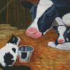 Cow Cat Diamond Painting