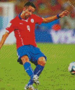 Mauricio Isla Professional Player Diamond Painting