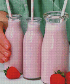 Aesthetic Strawberry Milk Diamond Painting