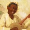 African Banjolele Player Diamond Painting