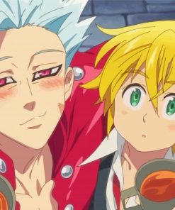 Ban And Meliodas Anime Characters Diamond Painting