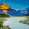 Beautiful Mountains River Landscape Diamond Painting