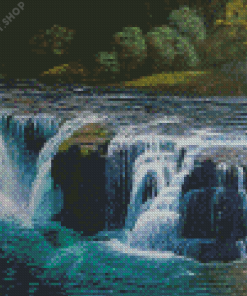 Beautiful Waterfall River Diamond Painting