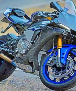 Black Sport Bike Diamond Painting