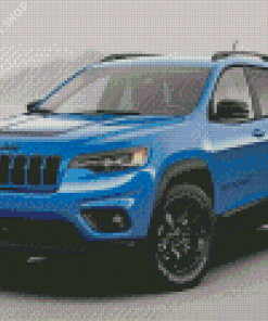 Blue Jeep Cherokee Diamond Painting