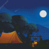 Calm Night Camping Diamond Painting