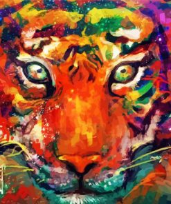 Colorful Tiger Look Diamond Painting