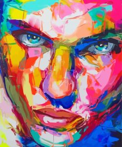 Colorful Abstract Male Face Diamond Painting