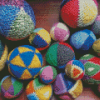 Colorful Yarn Balls Diamond Painting