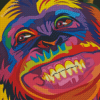 Funny Colorful Monkey Diamond Painting