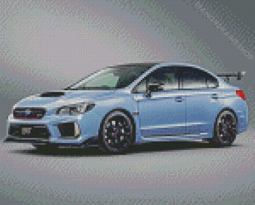 Grey Subaru Wrx Diamond Painting