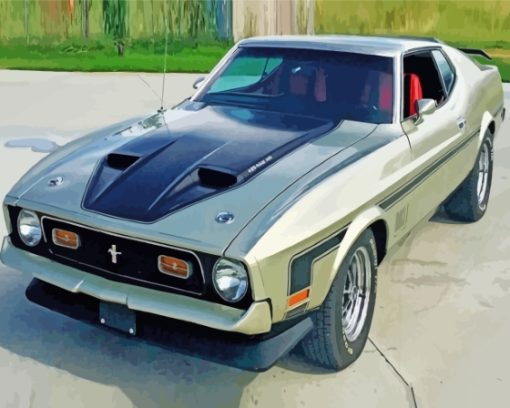 Classic Mustang Mach 1 Diamond Painting