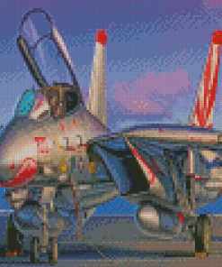 F14 Jet Diamond Painting