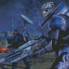 Garrus Vakarian And James Vega Diamond Painting