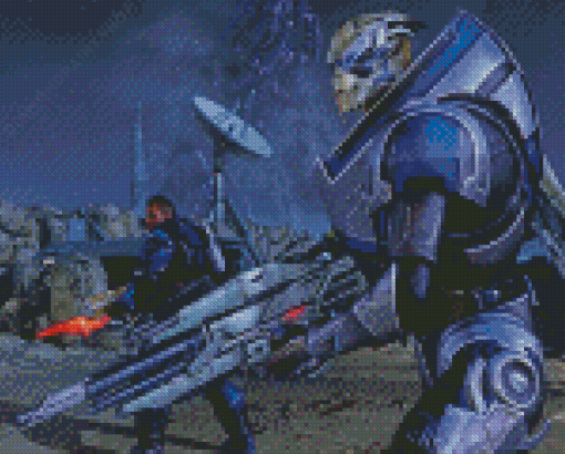 Garrus Vakarian And James Vega Diamond Painting