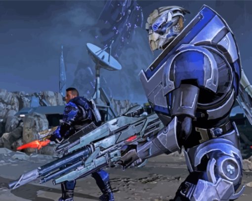 Garrus Vakarian And James Vega Diamond Painting