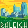 Raleigh North Carolina Poster Diamond Painting