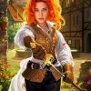 Redhead Sword Diamond Painting