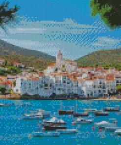 Spain Cadaques Port Diamond Painting