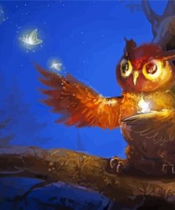 The Magic Owl Bird Diamond Painting