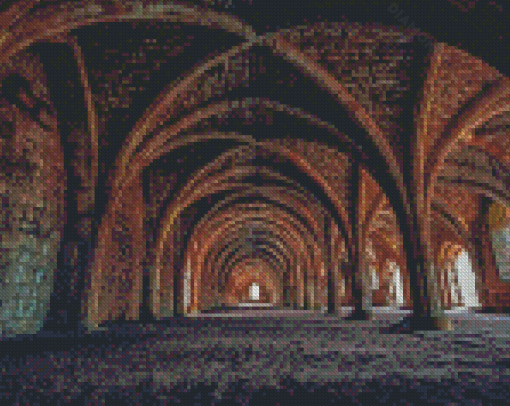 UK Fountains Abbey Diamond Painting